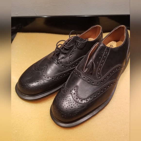 ๐ฌ๐ง VINTAGE NOS Dr Martens Brogue Oxford Wingtips UK MADE! ๐ฌ๐ง Solovair NPS - Picture 3 of 16